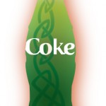 Coca Cola fles met Keltisch motief