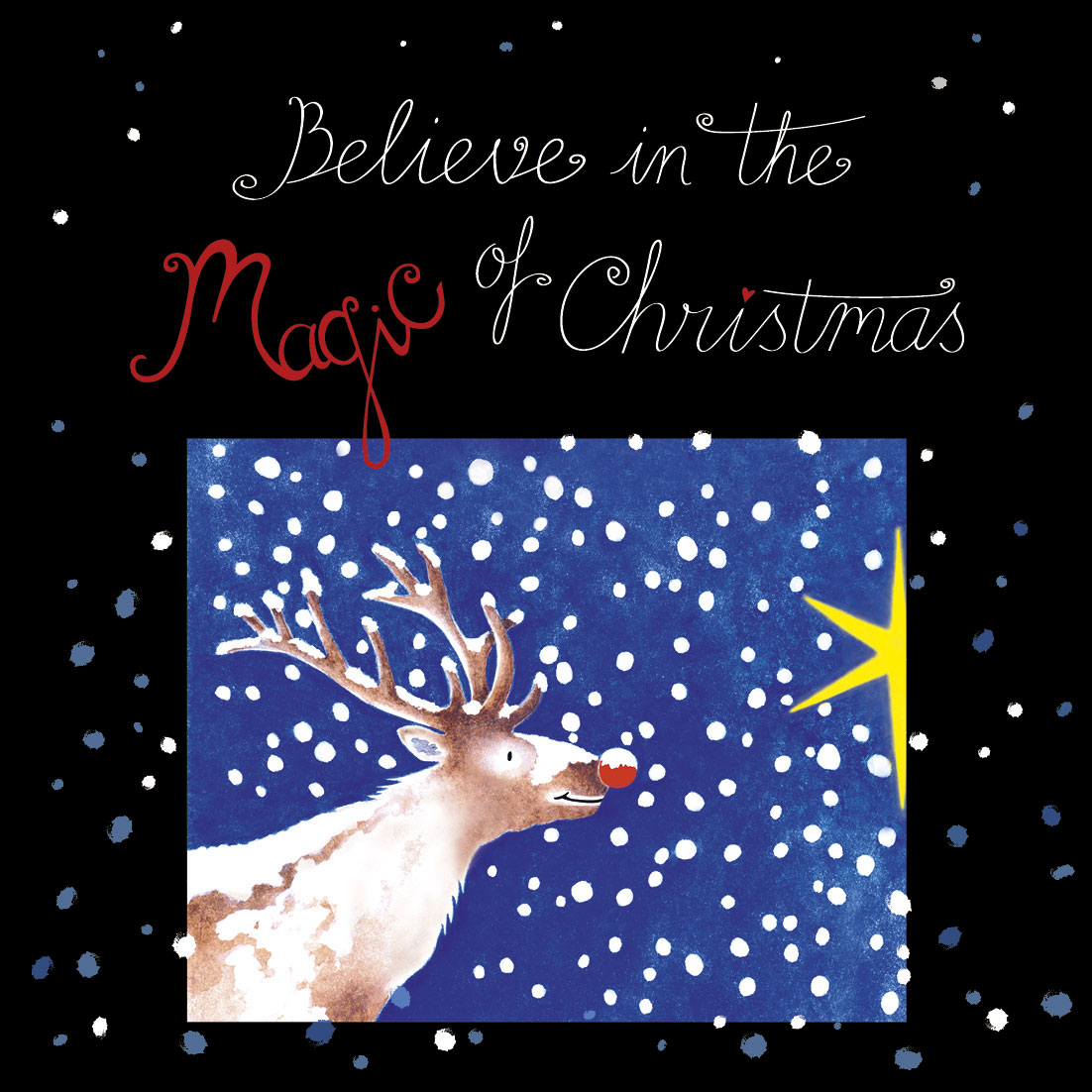 6. RudolfMagic (English Christmas Card / Engelse Kerstkaart)