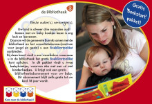 Voorkant flyer ‘Boekstart’.