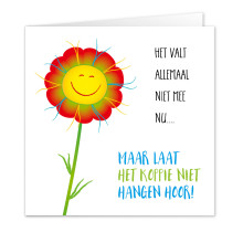 Koppie niet laten hangen