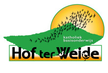Logo voor ‘Hof ter Weide’ (= 1 van  24 basisscholen)
