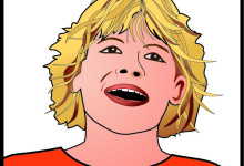 Detail uit het logo: ‘Kind en Muziek’: zanger